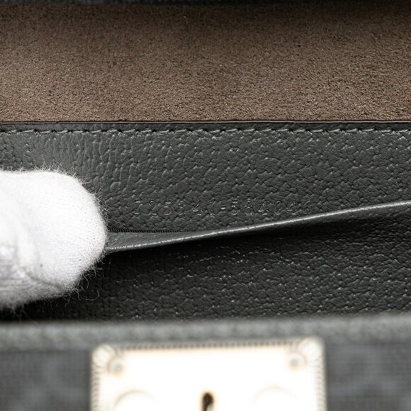 GUCCI Black Leather Shoulder Bag - Picture 8 of 10